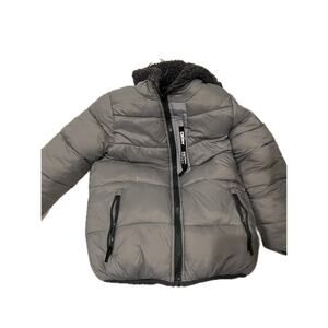 DKNY Insulated Sherpa Puffy Jacket Womans S